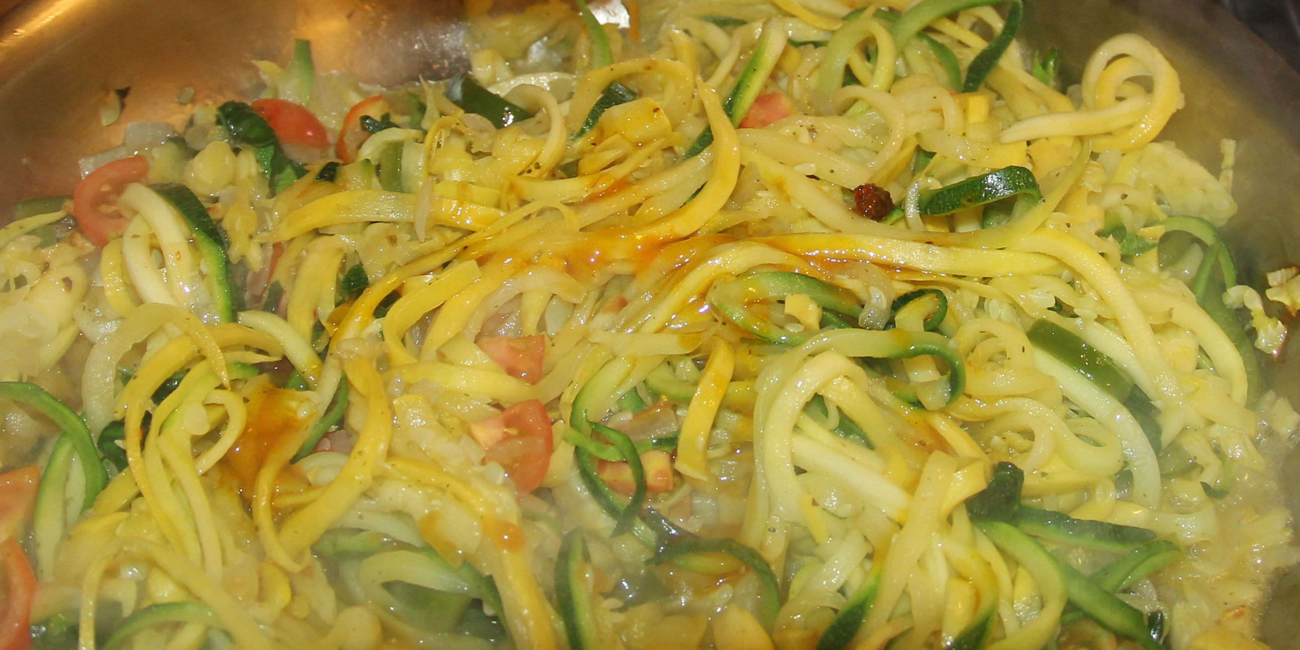 Smothered Squash and Zucchini Spaghettis - Pennie A. Nichols
